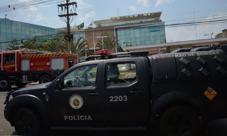 Ameaça de bomba na sede do  Sistema de Cooperativas de Crédito do Brasil (Sicoob).(Wilson Dias/Agência Brasil)