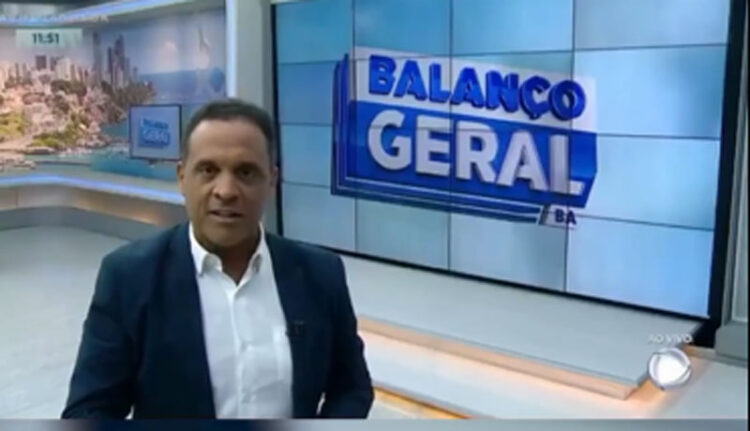 José Eduardo é o apresentado do Balanço Geral da Record Bahia - Foto: Imagem de TV/Record/